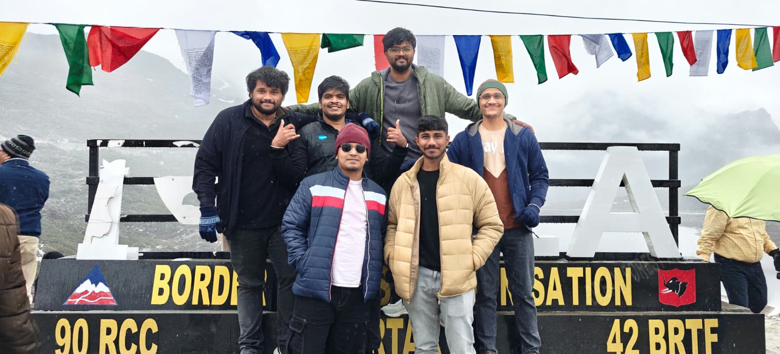 Ashik and friends from Chennai in Arunachal