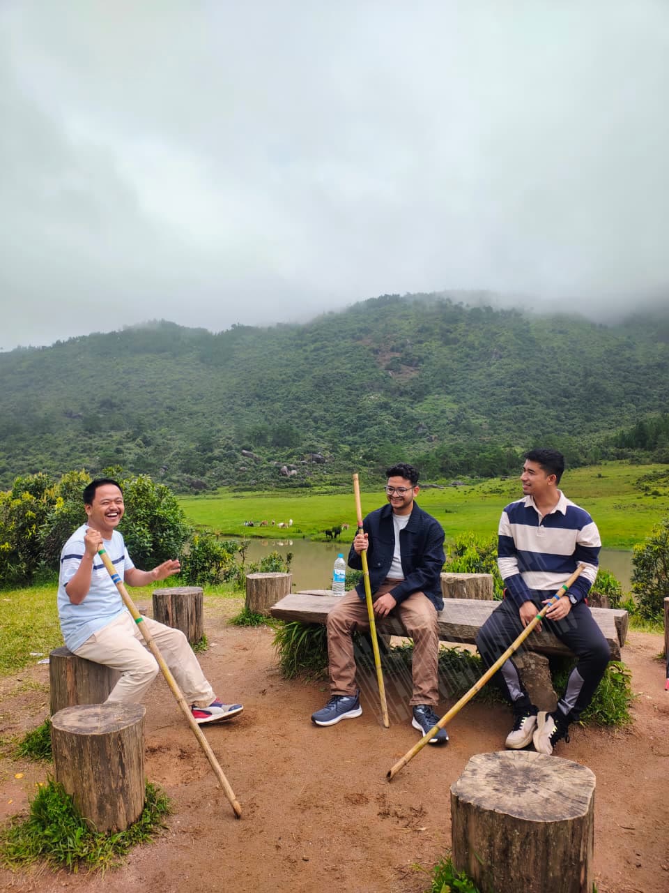 Bhaskar and friends in Sohra